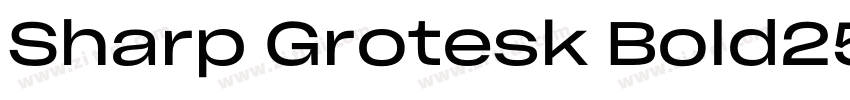 Sharp Grotesk Bold25字体转换